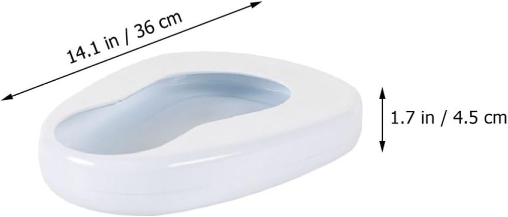 Portable Bedpan for Bedridden Patients Smooth Easy to Clean Urinal Bedpan for Elderly and Disabled Versatile Use Hospitals and Homes