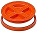 Gamma2 Gamma Seal Lid for Utility Buckets - Fits 3.5, 5, 6 & 7 gallon buckets, Orange, Made in USA