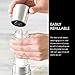 COLE & MASON Derwent Salt Grinder - Stainless Steel Mill Includes Gourmet Precision Mechanism and Premium Sea Salt