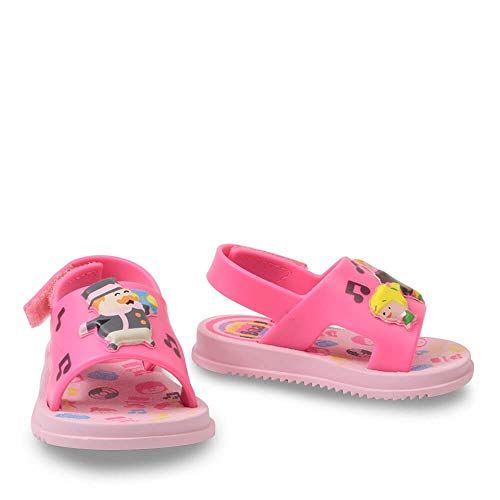 Chinelo Grendene Mundo Bita Descobertas Baby Meninas S: Rosa/G: Rosa 21