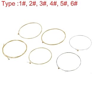 sourcingmap 6 Pcs débutant en acier pour guitare acoustique Folk Jeu de cordes de rechange - Les Beatles, Paul McCartney, John Lennon, RIngo Starr, George Harrison sourcingmap 6 Pcs débutant en acier pour guitare acoustique Folk Jeu de cordes de rechange – Image 2