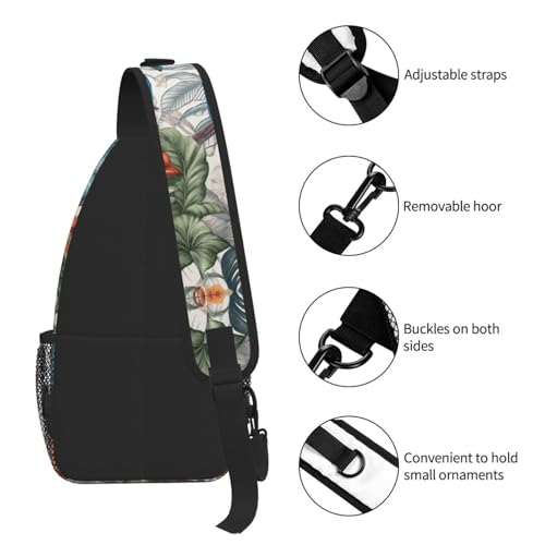 Sling bag urbana para hombre y mujer color negro miniatura 7