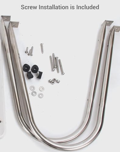 image for Mojiate 3-Step ABS Telescoping Boat Ladder | Stainless Steel Swim Plat