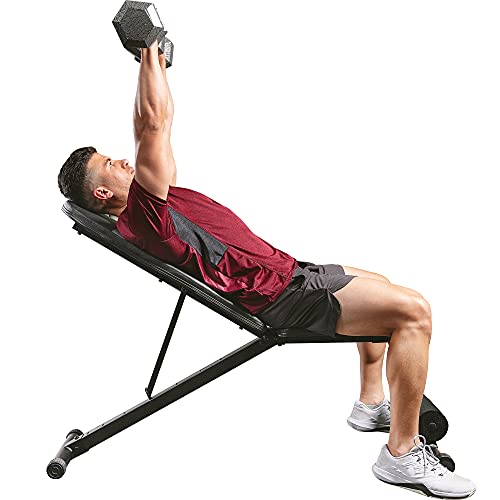 Image of Sunny Health & Fitness Adjustable Weight Bench for Home Gym Strength Training, Incline /Decline, Multi-Position, High Weight Capacity