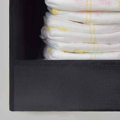 Granny Says 3-Shelf Hanging Closet Organizer, Collapsible Closet Hanging Shelves, Nursery Hanging Organizer, Black, 29 ¾" H X 12" W X 12" D, 1-Pack #TOP7