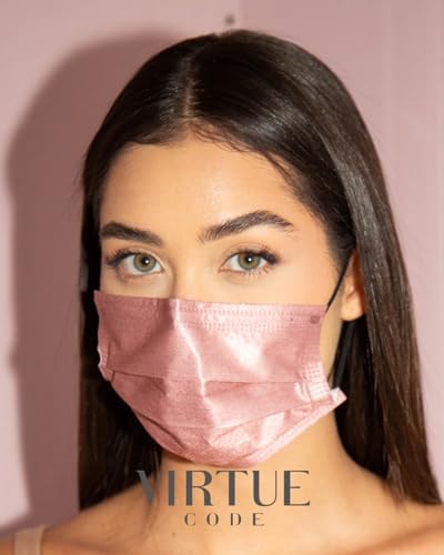 VIRTUE CODE Support Mask. 50 Disposable Face Masks for Men and Women