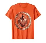 High Heel Crushing Broken Heart Graphic Design T-Shirt, Men, Orange, XX-Large
