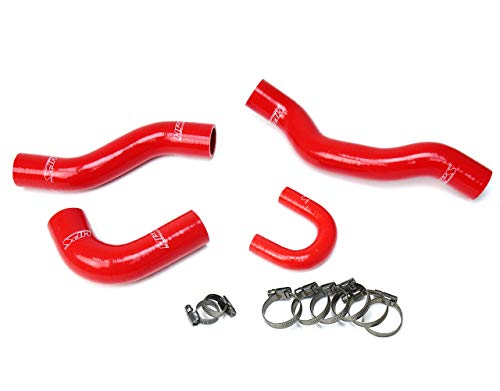 Hps 57-1477-Red Red Silicone Radiator Hose Kit Coolant #TOP27