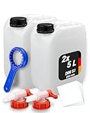 Robust und zuverlässig: Dank ihrer bruchsicheren Konstruktion sind unsere Kanister ideal für unterwegs. Sie bieten eine langlebige Lösung für Ihre Transportbedürfnisse, egal ob beim Camping, auf Reisen oder im Alltag.