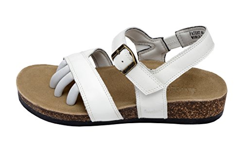 Wellrox Women's Santa Fee-Maddie White Casual Sandal 11