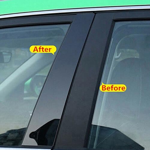 Fundas negro brillante para pilares Lincoln MKT: efecto espejo resistente 5