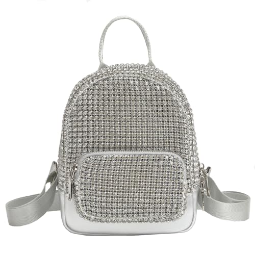 Sac à dos diamant mode strass brillant pour femme active