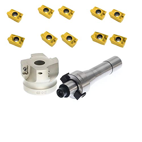 R8 FMB22 7/16 Holder Face Mill Cutter 400R5022cutter With 10Pcs