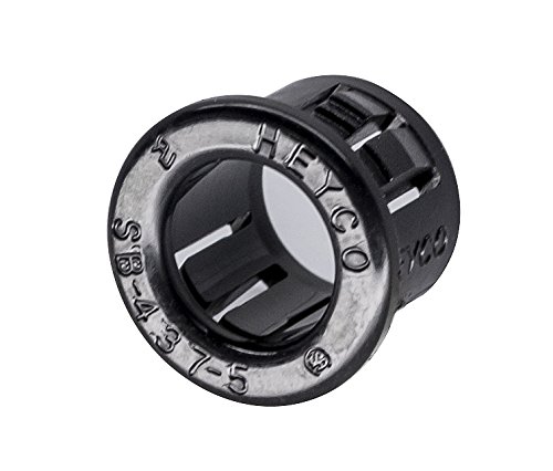 500 PCS HEYCO #2043 SB 437-5 BLACK SNAP BUSHING, for 7/16