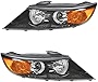 Headlight Head Lamp Driver & Passenger Pair Set of 2 for 11-13 Kia Sorento