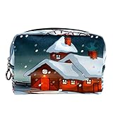 Kosmetiktasche Verwendung: In diese tragbare Kosmetiktasche können Sie Ihr Make-up verstauen oder Ihr Telefon, Ihre Sonnenbrille, Ihre Schlüssel oder anderes Zubehör darin aufbewahren. Perfekte Größe, um problemlos in Schultasche, Rucksack oder Koffer zu stecken