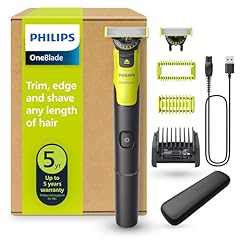Philips OneBlade 360 Autentico Collegato Rasoio elettrico per viso e corpo, regolabarba e spazzola, lama 360 e originale, pettine regolabile 5in1, kit per il corpo, custodia da viaggio, QP4631/65