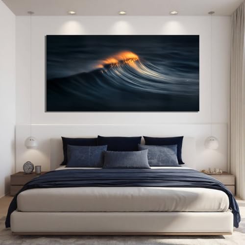 ZENPEE Black Hallway Decor and Gold Canvas Wall Art, Large Abstract Modern Wall Decor Posters for Bedroom or Living Room, 29" x 58 by ZENPEE - Image 7