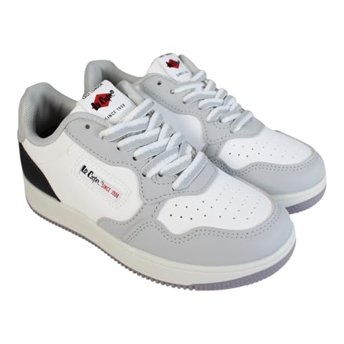 Lee Cooper Jungen-Sneaker – Kinder-Sportschuhe – PU, PVC – Grau – 39
