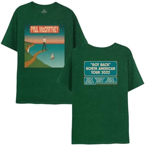 Paul McCartney Camiseta unissex adulta oficial Merch Got Back