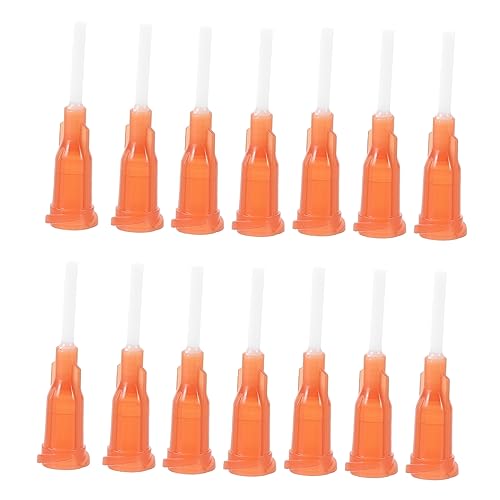 IMIKEYA 50Pcs Industrial Dispenser Needle Tip with Flexible Hose Applicator for Precision Adhesive Dispensing in Fine Machining Assembly