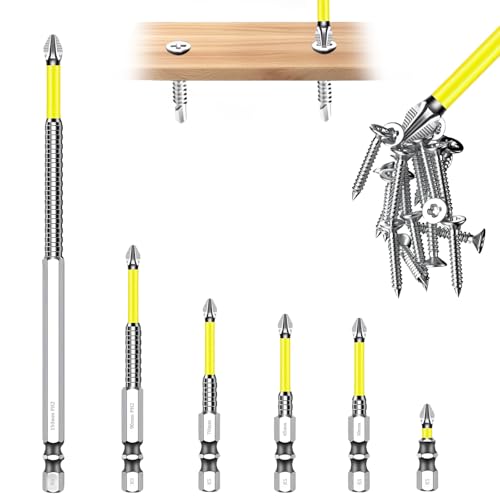 Image of High Magnetic Screwdriver Drill Bit Set, 2025 Upgraded K5 Impact Resistant Strong Magnetic Comprehensive Screwdriver Set Anti Slip Drill Bits Premium Screwdriver Bit Set (6PCS)