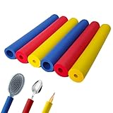 HEYLEAYAR Foam Grip Tubing, 6Pcs Adaptive Utensils Grip Tubing, Ideal Grip Aid for Pens, Handicapped, Arthritic，Elderly