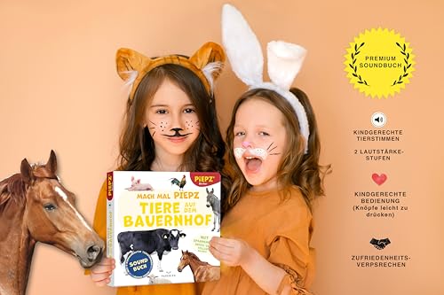 Mach mal PIEPZ® - Tiere auf dem Bauernhof: Entdecke die Welt mit kindgerechten Sounds | Soundbuch für Kinder ab 12 Monaten
