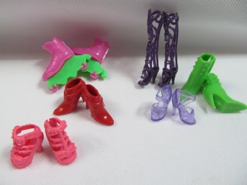Fat-catz-copy-catz Set of 6 Made for Dolls Fashion Roller Skates & Princess Fairy boots shoes heels & accessories