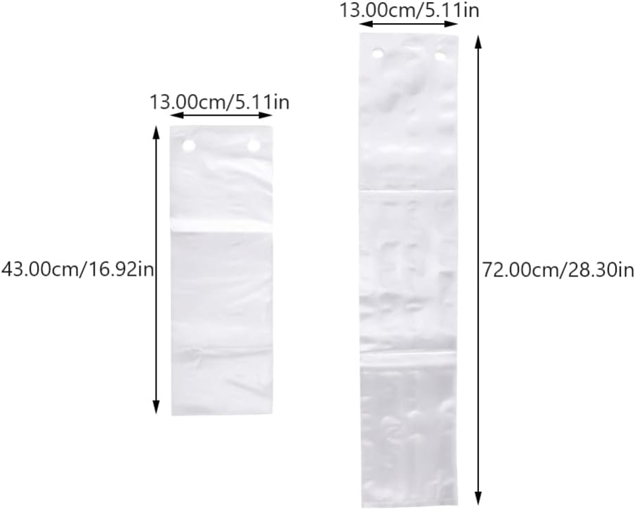 Zerodeko Clear Umbrellas Wet Umbrella Bags Replacement Refills Storage Bag Small Wrappers 200pcs for Rainy Day