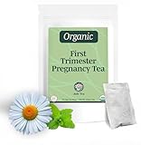 Jade Tea - Organic First Trimester Tea - Nurturing Pregnancy Tea | First Bloom | Gentle Morning Sickness Relief & Foundational Prenatal Nutrition | Caffeine-Free | Made In USA