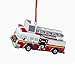 Kurt Adler Fire Truck with Wreath Ornament