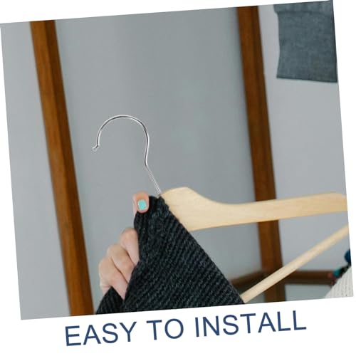 Warmhm 10St Zubehör für Kleiderbügelhaken Haken für Kleiderbügel Schwerlast-Haken Schraubbare Haken Universelle Haken Schrauben deckenhaken Kleiderbügel DIY Haken DIY-Haken Eisen Silver