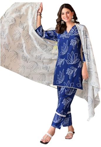 Kurta en viscose femme ensemble avec dupatta vêtement indien traditionnel
