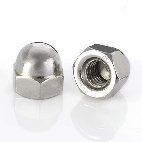 5/16-18 Acorn Cap Nuts, 304 Stainless Steel 18-8, Bright Finish, Quantity 25 #TOP2