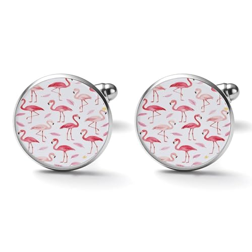 CASOWAT Mancuernillas redondas para hombre 2.0cm miniatura 2