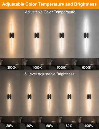 Image of Crystal Bubble Battery Operated Wall Sconces Set of 2: 10000mAh Rechargeable Wall Lights with Remote, 360 Rotate 4CCT Modern Wireless Wall Lighting for Hallway Bathroom Bedroom Living Room Mirror