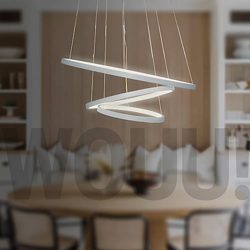 Lustre Triarc Pendente Led Moderno 3 Arcos (Prata)