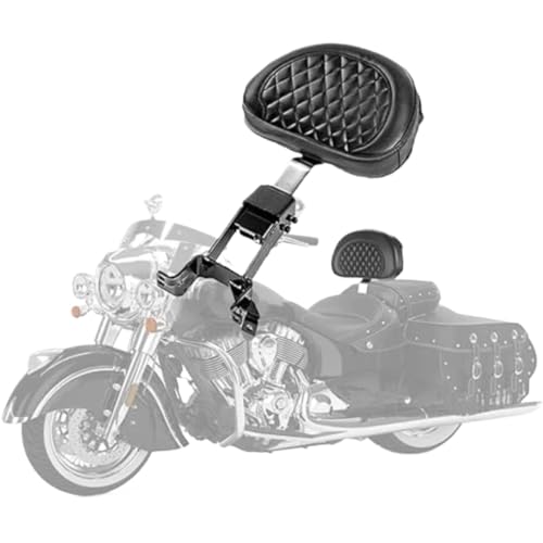 Porte-Bagages Arrière Moto pour Indian Chief et Springfield 2014-2024 avec Sissy Bar et Poche