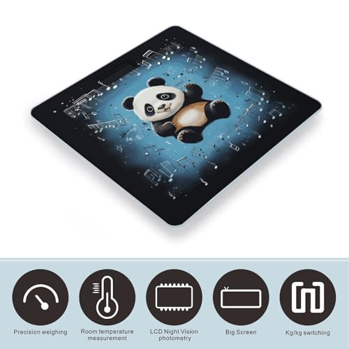 Balanza digital de baño con plataforma amplia y alta precisión miniatura 3