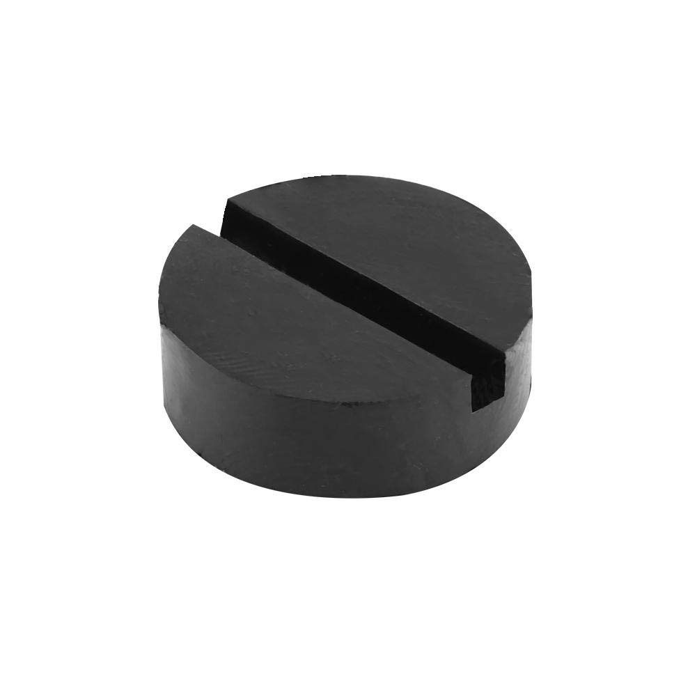 Car Jack Pad, Universal Slotted Frame Rail Floor Jack Pads Jacking Rubber Pad Adapter Black.-for jack pad