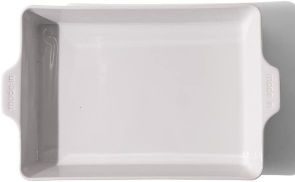 Made In Cookware – Rectangular Baking Dish – White – Hand Crafted Porcelain – Professional Bakeware – Made in France