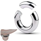 Male Stainless Steel Extra Heavy Training Ring, Male Exercise Fitness Ring -E01CCUS (45mm：A)