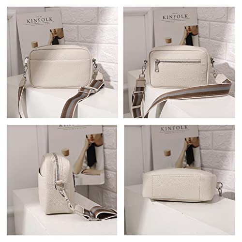 Crossbody Bag for Women Wide Strap Shoulder Bag Camera Crossbody Purse with Zipper3