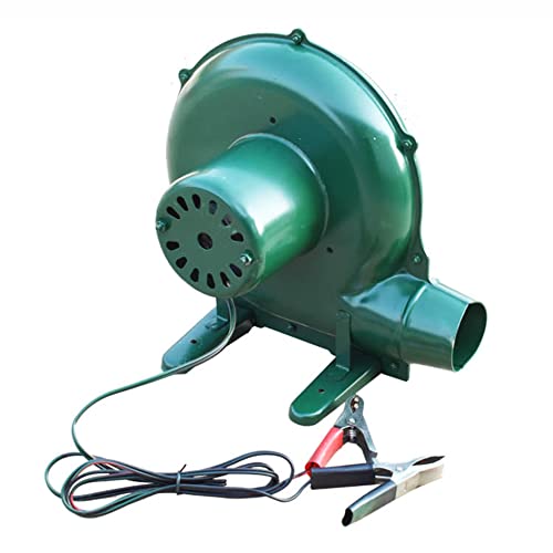 Odśrodkowa dmuchawa powietrza 12 V DC do grilla i kominka – elektryczny wentylator do grilla, niski poziom hałasu, lekka, idealna na piknik na świeżym powietrzu, kemping i sprzęt grzewczy do drewna