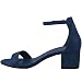 Fashion Thirsty Heelberry® Mujer Tacón bajo Sandalias Negras Tira en Tobillo Trabajo...