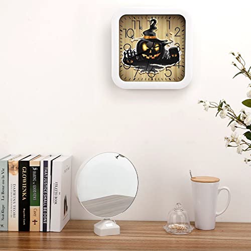 Pendule murale silencieuse moderne citrouille 26x26cm maison et bureau