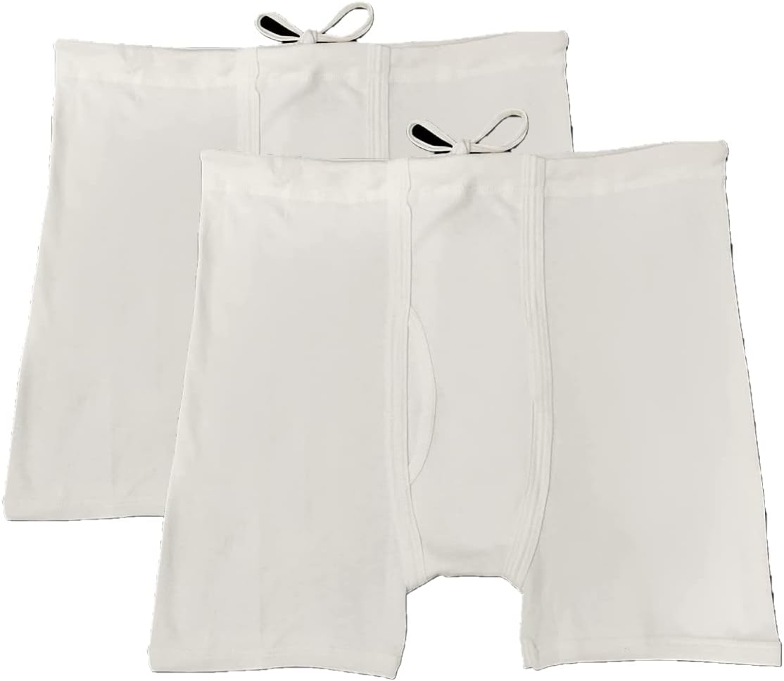 UNDERLOOPMUSTT Men's White Interlock Cotton Underwear with Strings(Nada Underwear) Pack of 2