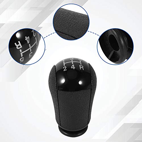 Shifter Knob, 05 Shift Knob Car 5 Speed Shifter Knob Electric Turbo Simulator Compatible For Focus Mondeo Mk3 Mustang S-Max Galaxy ( Color : Black ) Shift Knob 5 Speed #TOP1