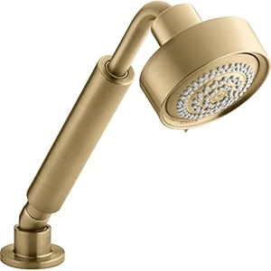 Kohler Purist Handbrause K-978-bgd – 1,75 GPM, Gebürstet Gold, Mit 3 Sprühfunktionen, Wassersparend